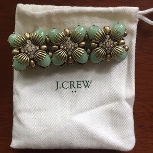 J.Crew stretchy green & gold bracelet